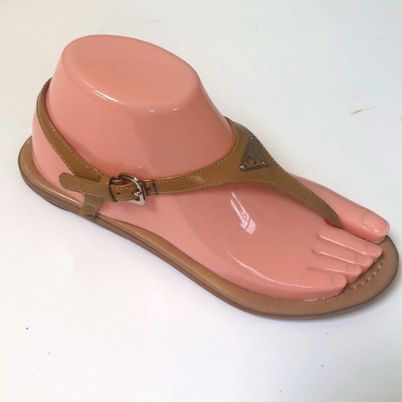 Nude-Colored Prada Sandals - Picture 5 of 12